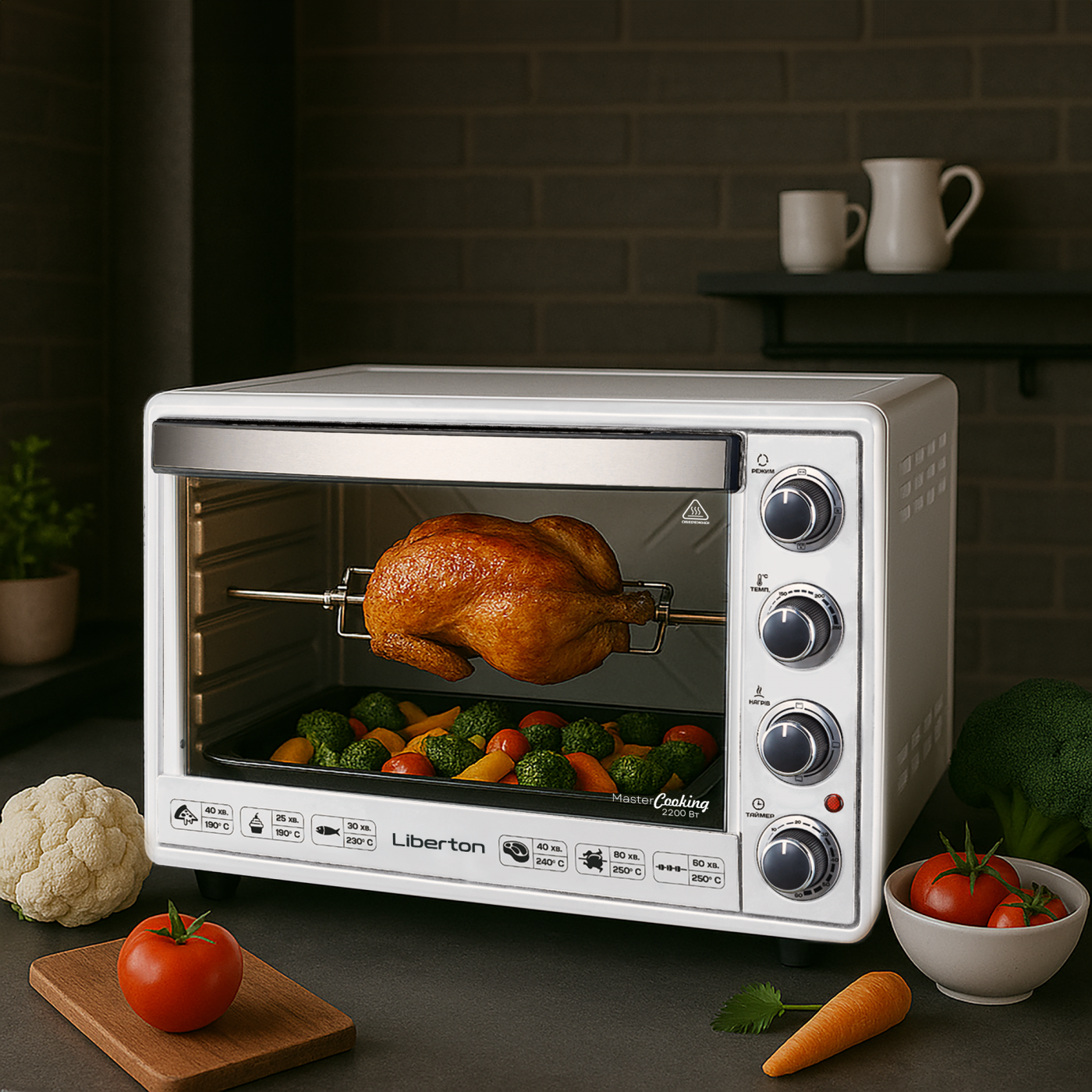  Electric oven LEO-650 White