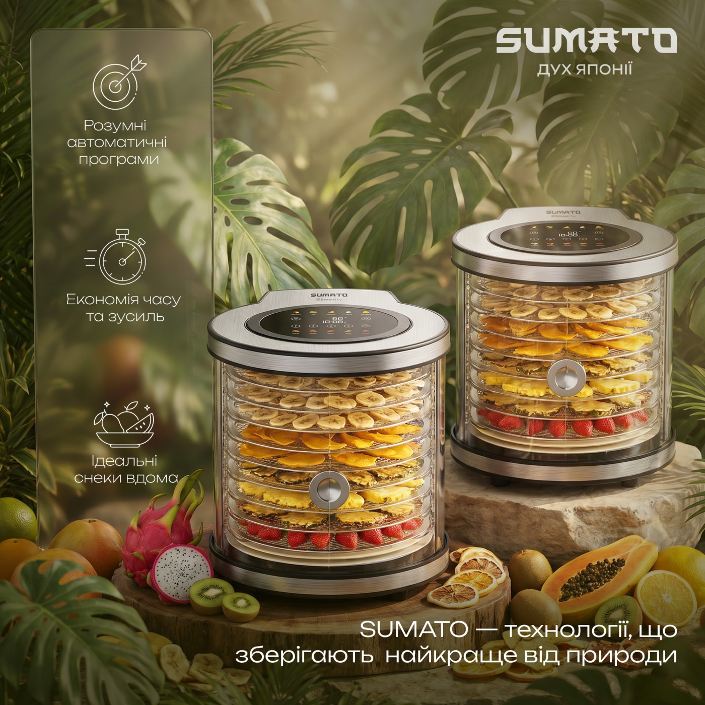 Сушарка для овочів та фруктів SU-04FD01